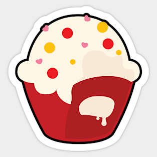 Cupcake Baking Bite Sticker